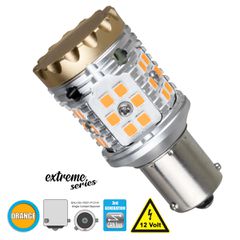 Λάμπα Αυτοκίνητου 7507 - BAU15S - PY21W 3rd Generation Can-Bus Extreme Series LED 24 SMD 3030 28W 3360lm 360° DC 12V IP20 Πορτοκαλί