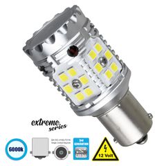 BA15S - P21W 81232 Λάμπα Αυτοκίνητου  3rd Generation Can-Bus Extreme Series LED 24 SMD 3030 28W 4200lm 360° DC 12V IP20 Ψυχρό Λευκό 6000K
