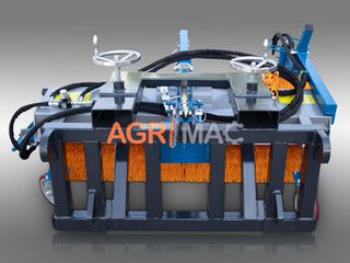 Σκούπες Graecus 2025 Υδραυλική σκούπα καθαρισμού διπλής ζεύξης με επιπλέον πλάγια βούρτσα επαναφοράς και κάδο HYGIEIA H180-P-thumb-9