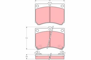 ΤΑΚΑΚΙΑ ΣΕΤ ΕΜΠΡΟΣ MAZDA 121-323-MX3