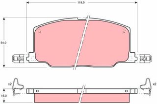 ΤΑΚΑΚΙΑ ΣΕΤ ΕΜΠΡΟΣ TOYOTA COROLLA EE90 CARINA II  CAMRY  CELICA