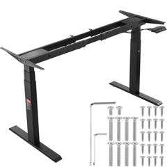 VEVOR Electric Standing Πλαίσιο γραφείου διπλού κινητήρα ρυθμιζόμενο 26"-50,8" H μαύρο