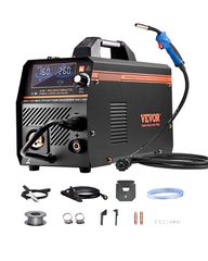 VEVOR MIG Welder 160A Welding Machine 4-in-1 Gas/Flux Core MIG/Stick/Lift TIG