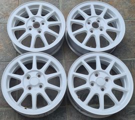 Ζάντες αλουμινίου 15" γνήσιες από Suzuki Ignis Sport, Enkei Japan, 4x100, 4 τεμάχια