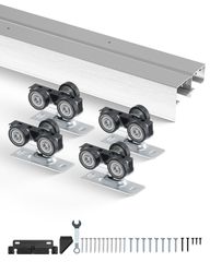 VEVOR Bypass Door Hardware 6ft Bypass Closet Door Track Kit για σύστημα 2 θυρών