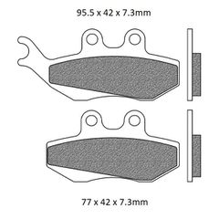 Τακάκια Σετ ARTRAX Για GILERA RUNNER 125cc FX 2T (M07) 1998 1999 2000 2001 2002 2003 2004