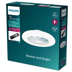 ΑΝΕΜΙΣΤΗΡΑΣ PHILIPS Amigo Flat Fan Ceiling IR RD 20W+42W WH 929003352601-thumb-1
