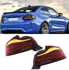 ΦΑΝΑΡΙΑ ΠΙΣΩ OLED Taillights BMW 2 Series F22 F23 M2 F87 (2014-2020) Dynamic Turning Lights Conversion to M4 Design