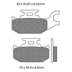 Τακάκια Σετ PREMIER Για SUZUKI BURGMAN 125cc UH (BP,K6/K7/K8/K9/L0/L1/L3) 2007 2008 2009 2010 2011 2012 2013