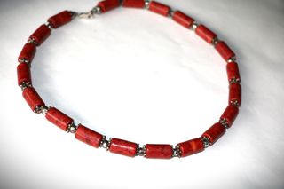 Κολιέ γνήσια Κοράλλια Ασήμι sterling silver 925 - κλείσιμο καταστήματος SST113