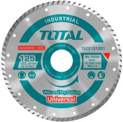 TOTAL Διαμαντόδισκος UNIVERSAL TURBO 125 Χ 22.2mm (TAC2131251)
