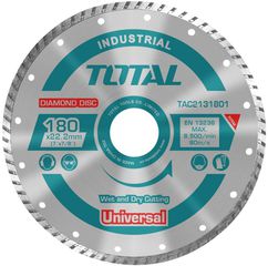 TOTAL Διαμαντόδισκος UNIVERSAL TURBO 180 Χ 22.2mm (TAC2131801)