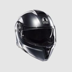 AGV STREETMODULAR E2206 RESIA MATT GREY/SILVER/RED ανοιγόμενο κράνος