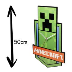 MINECRAFT - Creeper - Wall Clock 21inch-thumb-3
