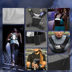 Wozinsky WKDB1 Reflective Running Vest - Black-thumb-2