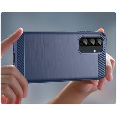Carbon Case Samsung Galaxy A26 Blue-thumb-4