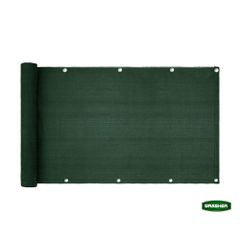 Διαχωριστικό δίχτυ μπαλκονιού 160gr/m² σε πράσινο χρώμα 0,75x6m GRASHER με κρίκους