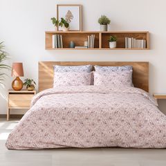 Σετ παπλωματοθήκη μονή Cays Art 12189 διαστάσεων 170x245cm σε χρώμα σομόν