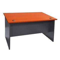 Γραφείο επαγγελματικό Sienna 150x75x74cm σε χρώμα γκρι - κερασί