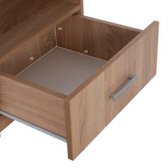 Κομοδίνο με συρτάρι Adler Sonama Oak διαστάσεων 45x40x48cm-thumb-2