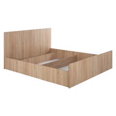 Κρεβάτι Adler μελαμίνης διπλό για στρώμα 160x200cm Sonoma Oak