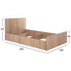 Κρεβάτι Adler μόνο διαστάσεων 90x200cm Sonama Oak-thumb-1