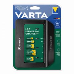 ΦΟΡΤΙΣΤΗΣ LCD ΓΙΑ ΜΠΑΤΑΡΙΕΣ 2Α,3Α,C,D, 9V & USΒ ΣΥΣΚΕΥΗΣ ΓΙΑ 4Η 57688 VΑRΤΑ