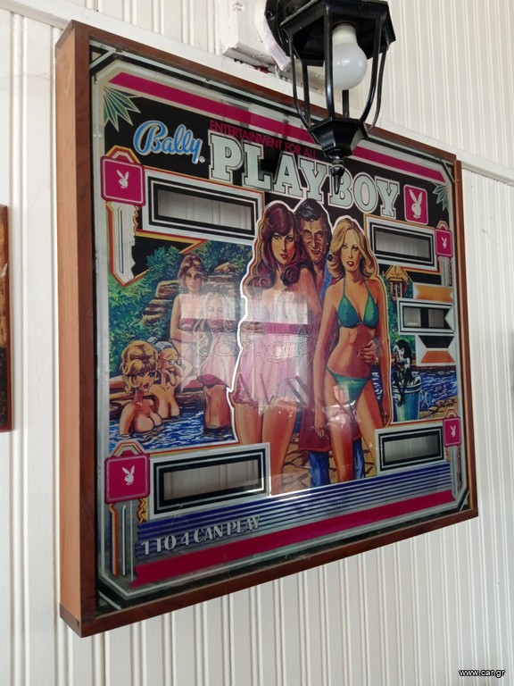 Playboy original backglass pinball