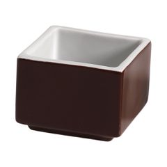 Μπώλ τετράγωνο διαστάσεων 5x5xY4cm σε χρώμα καφέ