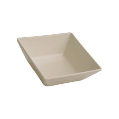 Μπωλ τετράγωνο πορσελάνης διαστάσεων 13x13cm σε χρώμα μπεζ - ματ