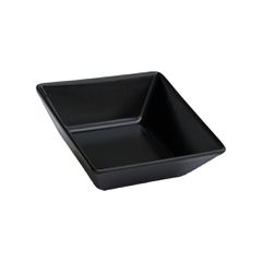 Μπωλ τετράγωνο πορσελάνης διαστάσεων 13x13cm σε χρώμα μαύρο - ματ