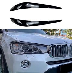 Φρυδάκια Μπροστινών Φαναριών  Bmw X3 F25 LCI & X4 F26 2014-2017 piano Black