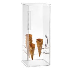 Χωνοθήκη Plexiglass με πόρτα 4 θέσεων Box διαστάσεων 20x20x48cm