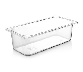 Δοχείο βιτρίνας παγωτού διαφανές PC διαστάσεων 17x36x10cm