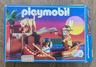 Playmobil Western 3875 Ινδιάνος + ιχνηλάτης με κανό με κουτί