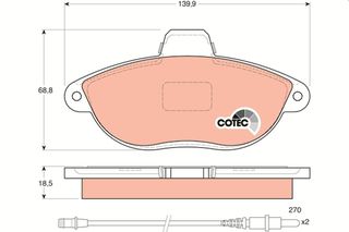 ΤΑΚΑΚΙΑ ΣΕΤ ΕΜΠΡΟΣ CITROEN JUMPY-EVASION FIAT SCUDO-ULYSSE PEUGEOT EXPERT-806