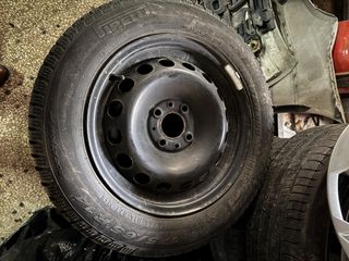 ζαντολαστιχα kia-hyundai i10- i20  14'' σιδερενιεσ ζαντες pirelli λαστιχα