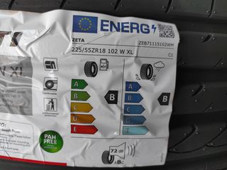 225/55/ZR18 4 EΛΑΣΤΙΚΑ ΚΑΙΝΟΥΡΓΙΑ ZETA ΕΝΙΣΧΥΜΕΝΑ............ETOΣ ΠΑΡΑΓΩΓΗΣ 2026  225/55/ZR18...........ΜΕ ΦΠΑ-thumb-2