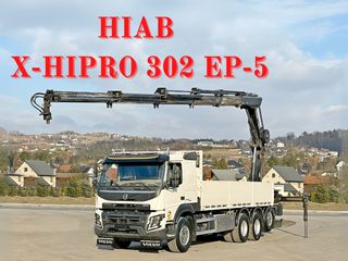 Γερανοί - Φορτηγά Με Γερανό Volvo 2019 FMX 460 HIAB X - HIPRO 302 EP - 5 + FUNK/ 8x4