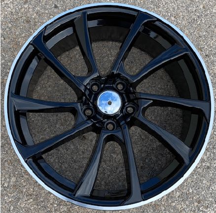 E.M Audi style 1135 ABT 17×7.5 5×112 et40 ΜΑΥΡΟ µε Διαµαντε Χειλος