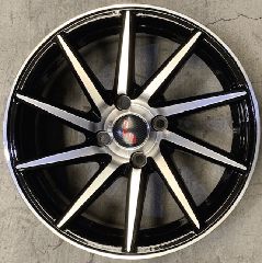 AUDI Style A012 6.5×16 5×112 ET42 Black Face Machined
