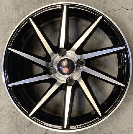 AUDI Style A012 6.5×16 5×112 ET42 Black Face Machined
