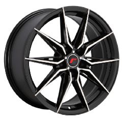 AUDI STYLE IW08 8X18 5X100 ET38 Black Face Machined