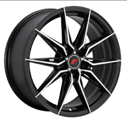 AUDI STYLE IW08 8X18 5X100 ET38 Black Face Machined