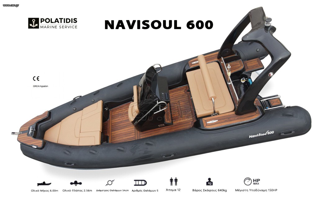 Φουσκωτό - Rib 2025 NAVISOUL 600 ΕΤΟΙΜΟΠΑΡΑΔΟΤΟ