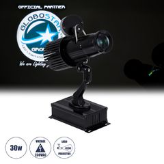 LED Προτζέκτορας Διαφημιστικού Λογότυπου GloboStar Official Partner Εσωτερικού Χώρου - 30W AC 220-240V IP20 - Μ22.5 x Π8 x Υ28.5cm - 2 Χρόνια Εγγύηση