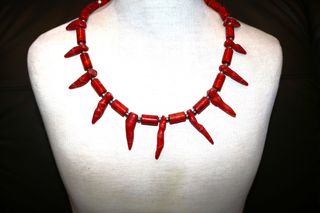 Κολιέ γνήσια Κοράλλια Ασήμι sterling silver 925 - κλείσιμο καταστήματος SST119