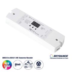 DL-L SKYDANCE AC DMX512 to 0/1-10V Converter / Decoder 4 Καναλιών - 2 Inputs DC 12-24V ή AC 100-240V - IP20  Μ17 x Π5 x Υ2.5cm - 5 Χρόνια Εγγύηση