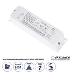 TE-15A SKYDANCE AC Triac Dimmable Constant Current LED Driver Push Dimming 1 Κανάλι AC 200-240V 1 x 0.15A 15W - Max 0.15A 15W - IP20  Μ15.1 x Π4.1 x Υ3cm - 5 Χρόνια Εγγύηση