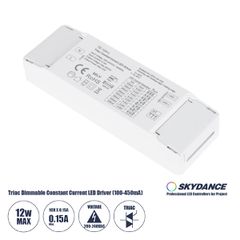 TE-12A-L SKYDANCE AC Triac Dimmable Constant Current LED Driver 1 Κανάλι AC 200-240V 1 x 0.15A 12W - Max 0.15A 12W - IP20  Μ11.1 x Π3.7 x Υ2cm - 5 Χρόνια Εγγύηση